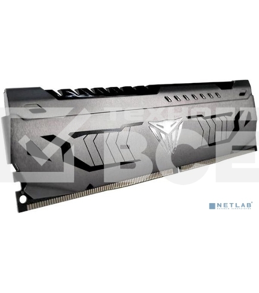 Оперативная память Patriot Viper Steel, DDR4, 8GB, 3000MHz, CL16, DIMM, с радиатором, черный