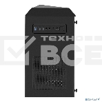 Компьютерный корпус Minitower Exegate EX294384RUS Mistery R2 (mATX, без БП, 2*USB+1*USB3.0, аудио, черный, 1 вент. 12см с RGB подсветкой и полоса на передней панели, боковая панель - закаленное стекло), фото8