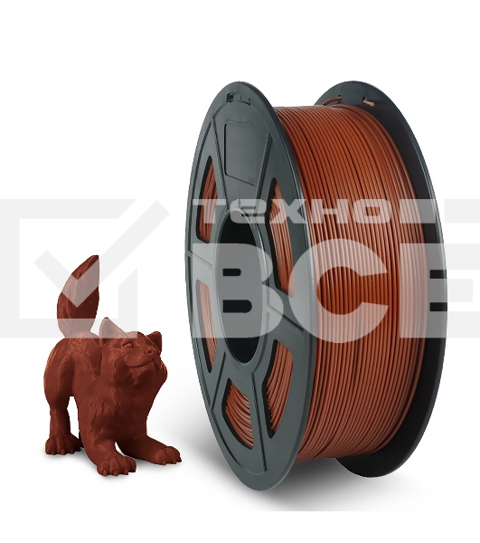 Филамент NVPRINT PETG  Chocolate для 3D печати диаметр 1.75мм  длина 330 метров  масса 1 кг