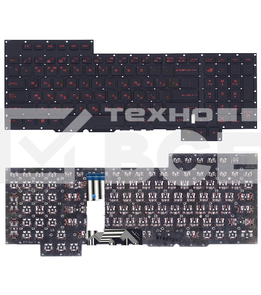 Клавиатура для ноутбука Asus GX700 черная