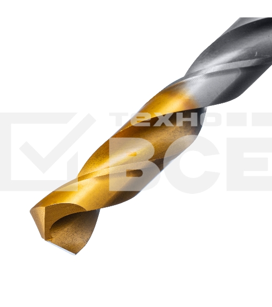 Сверло спиральное по металлу 11 x 142мм, Р6М5, Golden Tip Denzel