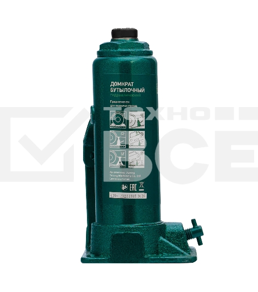 Домкрат гидравлический Сибртех бутылочный, 3т, 180-320 мм