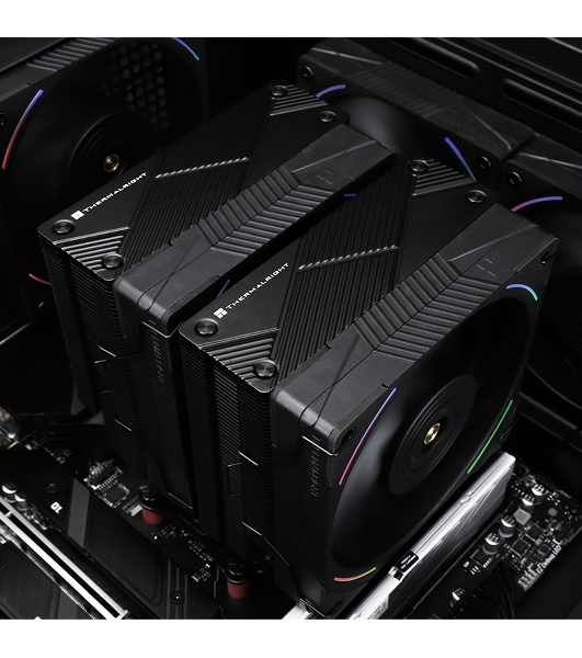 Устройство охлаждения(кулер) Thermalright Phantom Spirit 120 EVO ARGB Soc-AM5/AM4/1151/1200/1700 черный 4-pin 27dB Al+Cu 765gr Ret (PS120-EVO)