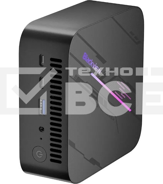 Мини ПК Blackview MP100 (AMD Ryzen 5825U) 16+1Tb, WIFI a/b/g/n/ac, Bluetooth 4.2, Win11 Pro, USB3.2, HDMI 1.4b Type A *2, RJ45*1, 5.5/2.1mm DC Jack *1, 3.5mm Phone Jack*1, Colour: Black