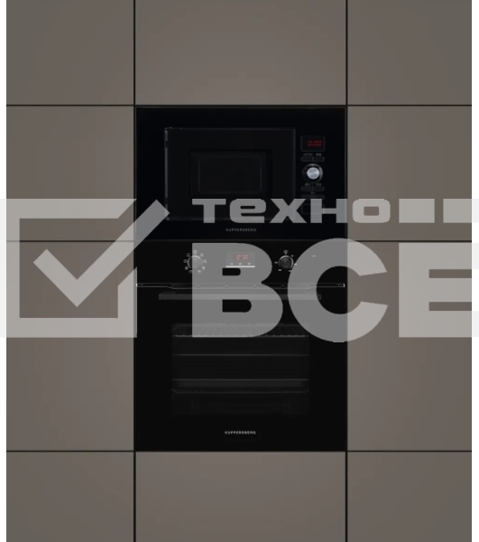 Встраиваемая микроволновая печь Kuppersberg HMW 625 B 20 л, High-Tech, 800 Вт, черный цвет