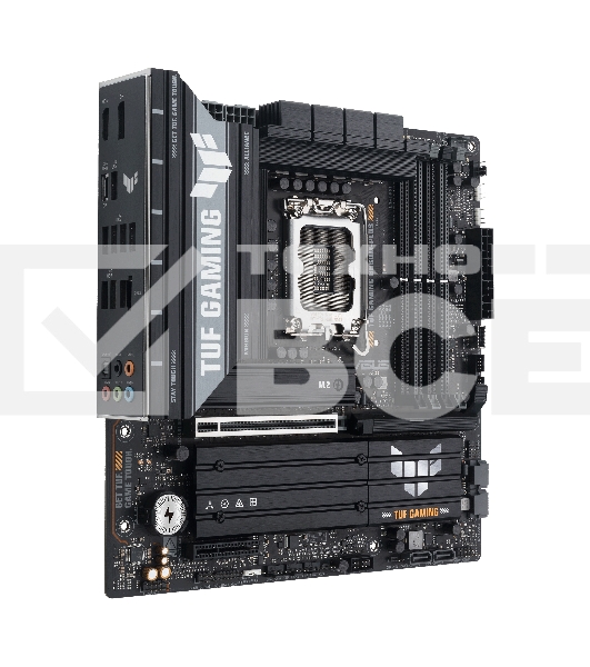 Материнская плата ASUS TUF GAMING B860M-PLUS, LGA 1851, Intel B860, 4xDDR5, 4xSATA, 3xM.2, 1xPCIe 5.0 x16, 1xPCIe x4, 1xUSB-C, 4xUSB-A 3.2 Gen 1, 2xUSB-A 3.2 Gen 2, 1xHDMI, 1xDP, 1x2.5Gb LAN, 7.1, mATX