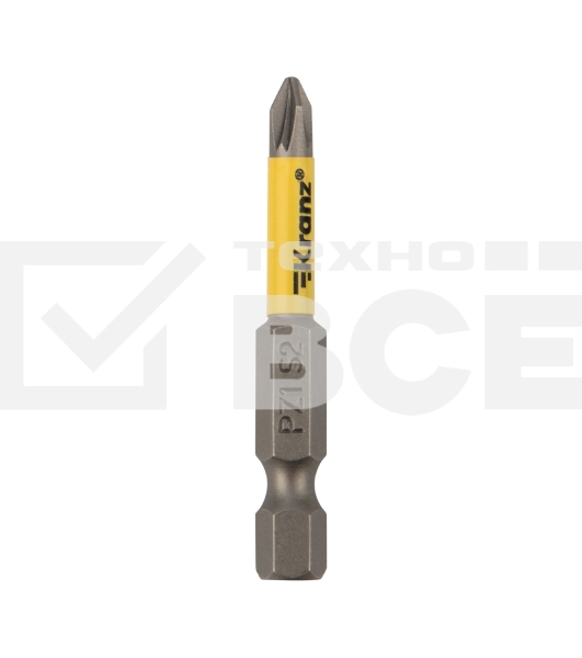Бита для шуруповерта Kranz PZ/FL1х50 мм (2 шт/уп)