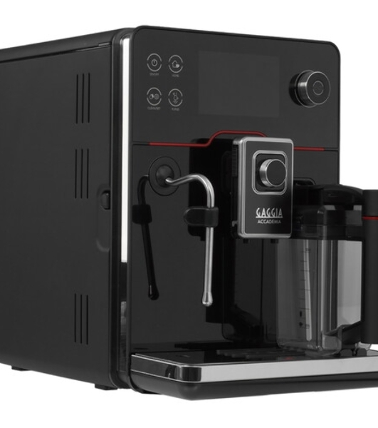 Кофемашина автоматическая Gaggia RI9781/01 NEW ACCADEMIA GLASS черный, молотый/зерновой, 1.6 л, 1900 Вт, 15 бар