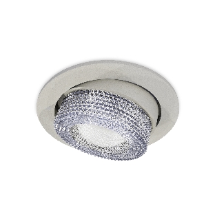 Комплект встраиваемого поворотного светильника Ambrella light XC7653060 SGR/CL серый песок/прозрачный MR16 GU5.3 (C7653, N7191)