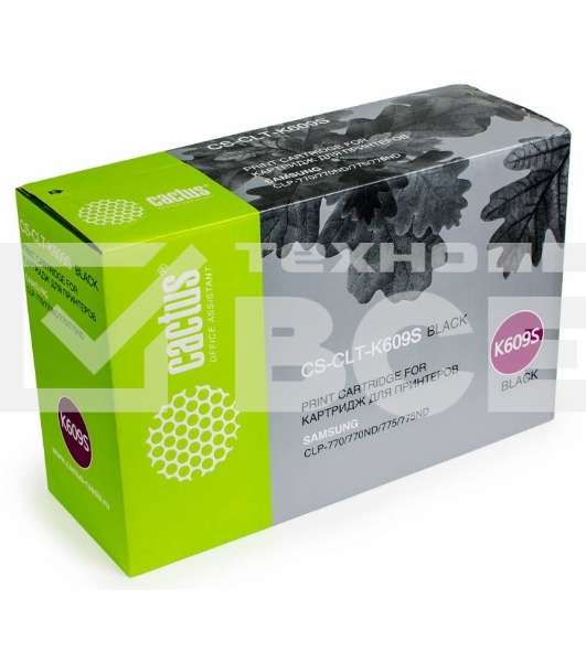 Картридж лазерный Cactus CS-CLT-K609S черный (7000 стр.) для Samsung CLP 770/770ND/775/775ND