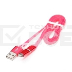 Кабель USB 2.0 Cablexpert CC-mAPUSB2pk1m, AM/microBM 5P - iPhone lightning, 1м, комбо кабель, алюминиевые разъемы, розовый, блистер, фото3