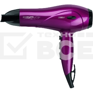 Фен Scarlett SC-HD70I67 2000Вт малиновый/черный