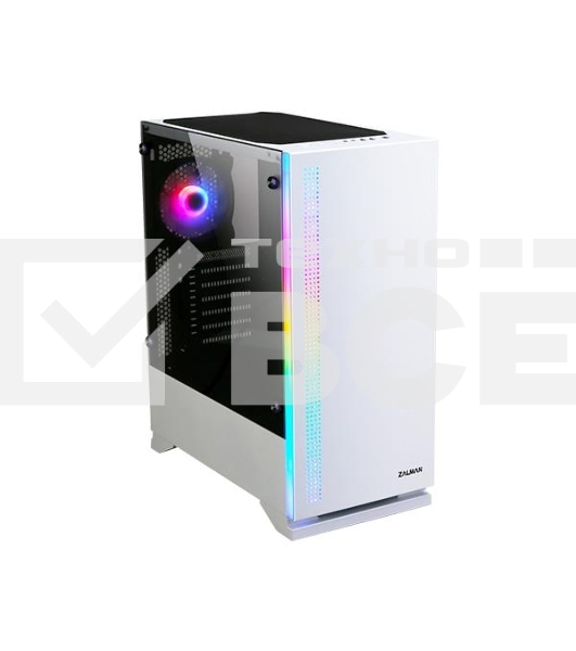 Компьютерный корпус ZALMAN S5, ATX, WHITE, WINDOW, 2xCOMBO (3.5