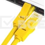 Патч-корд Greenconnect Патч-корд UTP прямой 3 m AWG24 кат.5е,  RJ45,  медь, литой (Желтый), пластик пакет (GCR-LNC02-3.0m ), фото8