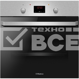 Духовой шкаф электрический Hansa BOEI684721 нержавеющая сталь/черный, встраиваемый