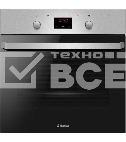 Духовой шкаф электрический Hansa BOEI684721 нержавеющая сталь/черный, встраиваемый