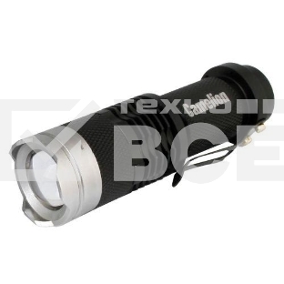 Фонарь LED5135 (LED XPE ZOOM 3 реж 1хLR6 алюм. блистер черный Camelion 12915