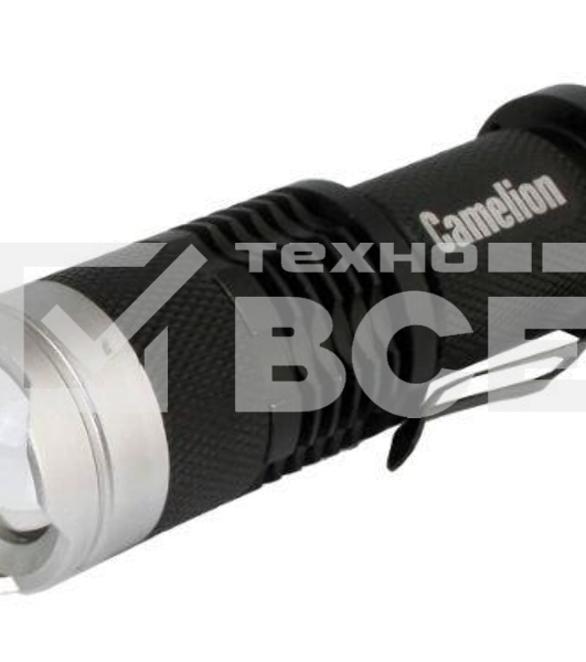 Фонарь LED5135 (LED XPE ZOOM 3 реж 1хLR6 алюм. блистер черный Camelion 12915