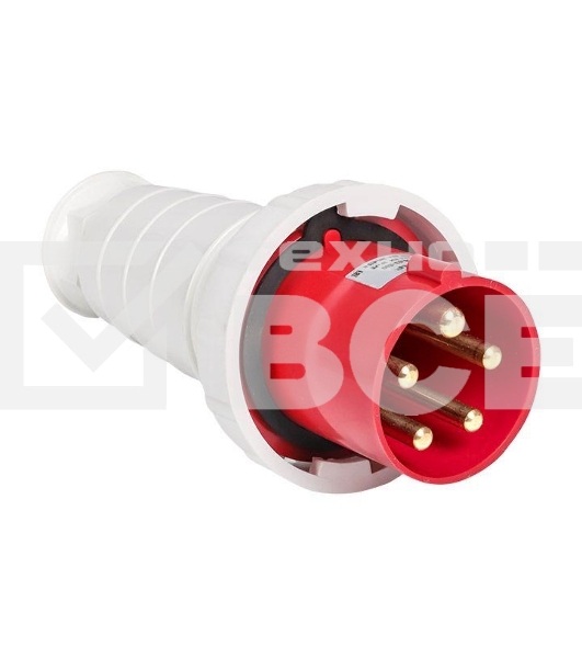 Вилка эл. каб. 63А 3P+РЕ+N 380В IP67 (035) EKF ps-035-63-380
