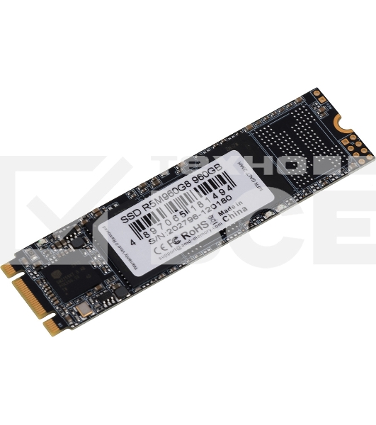 Накопитель SSD AMD Radeon R5M960G8, 960Gb, M.2 2280, SATA III, R/W 530/500