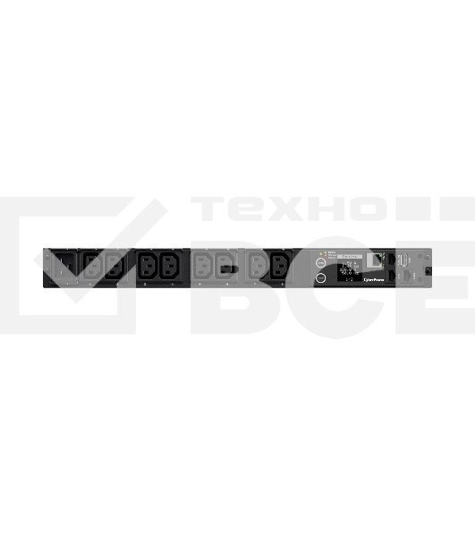 Блок распределения питания CyberPower PDU PDU41005  (PDU20SWHVIEC8FNET) 1U type, 16Amp, plug IEC 320 C20, (8) IEC 320 C13
