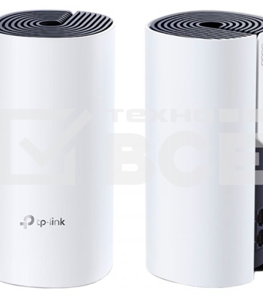 Бесшовный Mesh роутер TP-Link DECO P9 (2-PACK) AC1200 10/100/1000BASE-TX белый (упак.:2шт)