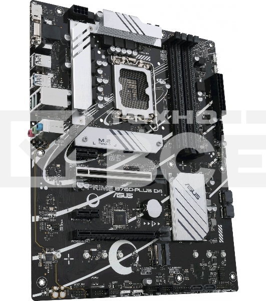 Материнская плата ASUS PRIME B760-PLUS D4, LGA 1700, Intel B760, 4xDDR4, 4xSATA, 3xM.2, 1xPCIe 4.0 x4, 1xPCIe 5.0 x16, 1xHDMI, 1xDP, 1xVGA, 1x 2.5Gb LAN, 1xUSB 3.2 Gen 2, 2xUSB-A 3.2 Gen 2, 3x3.5 мм, 7.1, ATX