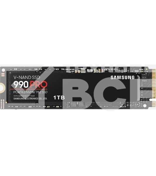 Накопитель SSD Samsung 990 PRO, 1000GB, PCIe 4.0 x4, M.2 2280, NVMe, R/W 7450/6900