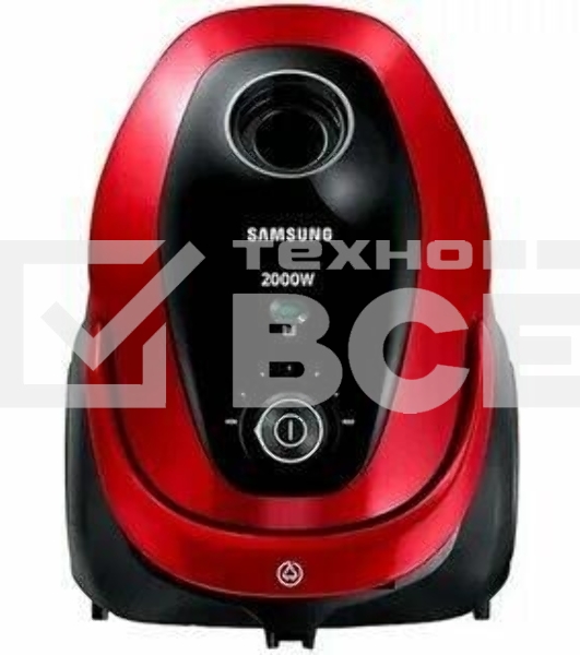 Пылесос Samsung VC20M257AWR красный, 460/2000 Вт, уборка сухая, пылесборник мешок 2.5 л