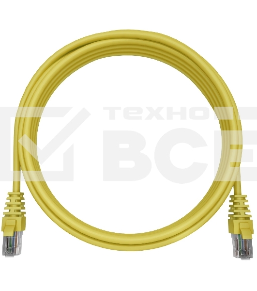 Патч-корд NTSS NTSS-PC-UTP-RJ45-5e-0.15-LSZH-YL NTSS-PC-UTP-RJ45-5E-0.15-LSZH UTP RJ-45 вил.-вилка RJ-45 кат.5E 0.15м желтый LSZH (уп.:1шт)