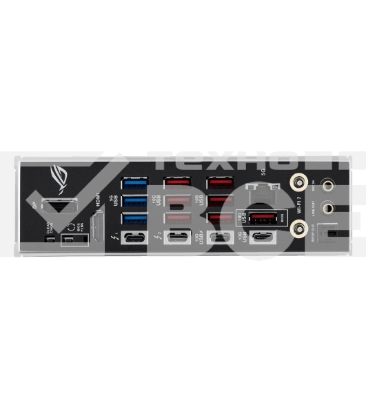 Материнская плата ASUS ROG STRIX Z890-E GAMING WIFI, LGA 1851, Intel Z890, 4xDDR5, 4xSATA, 7xM.2, 1xPCIe 5.0 x16, 1xPCIe 4.0 x16, 1xHDMI, 1xDP, 2xUSB-C Thunderbolt 4, 7xUSB-A 3.2 Gen 2, 3xUSB-A 3.2 Gen 1, 2xUSB-C 3.2 Gen 2x2, 1x 5Gb LAN, 2x3.5 мм, 7.1, AT