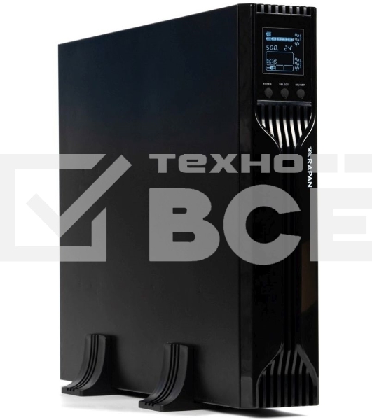 Источник бесперебойного питания Бастион RAPAN-UPS 2000-RACK-IN-4X9-E {Line-interactive, 2000ВА/1400Вт, USB, 8х C13, АКБ 2x 9Ah, подкл АКБ блоков} (8959)