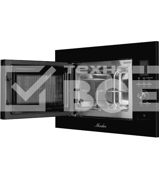 Встраиваемая микроволновая печь Monsher/High-Tech, 23 л, 900 Вт, черный цвет