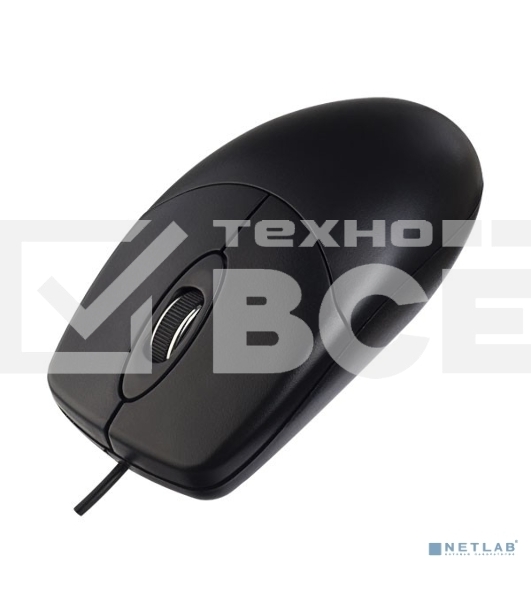 Мышь проводная Perfeo DEBUT черный, 1000 dpi, USB, кнопки - 3
