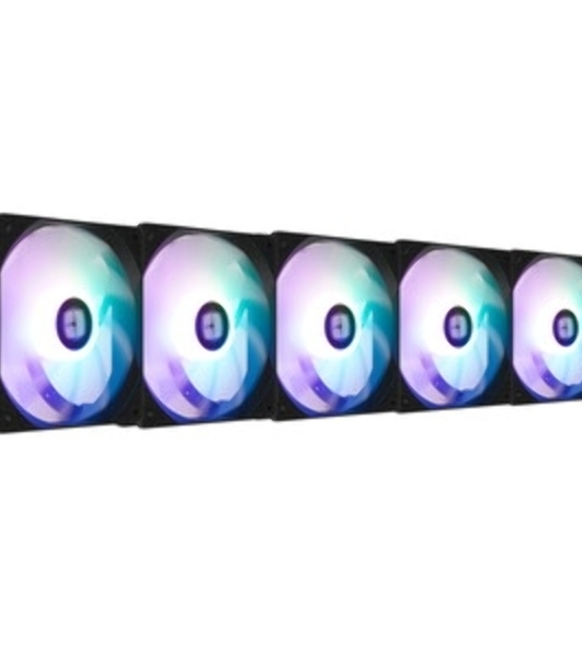 Кулер для корпуса Thermaltight TL-C12C-S (120x120x25мм, 4-pin PWM, ARGB, 66.17CFM, 25.6dBA, 1550RPM, черный)