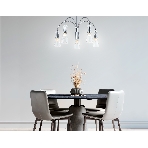 Люстра Ambrella light LH55651/5 СH/CL хром/прозрачный E14*5 max 40W D600*440, фото 1
