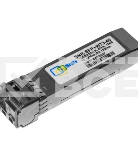 Модуль SNR SFP+ WDM, дальность до 40км (16dB), 1270нм