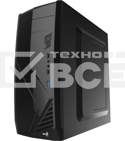 Компьютерный корпус Miditower Aerocool/Formula Cs-1102 черный ATX/micro ATX / mini ITX, USB 3.0 (без БП) 58133