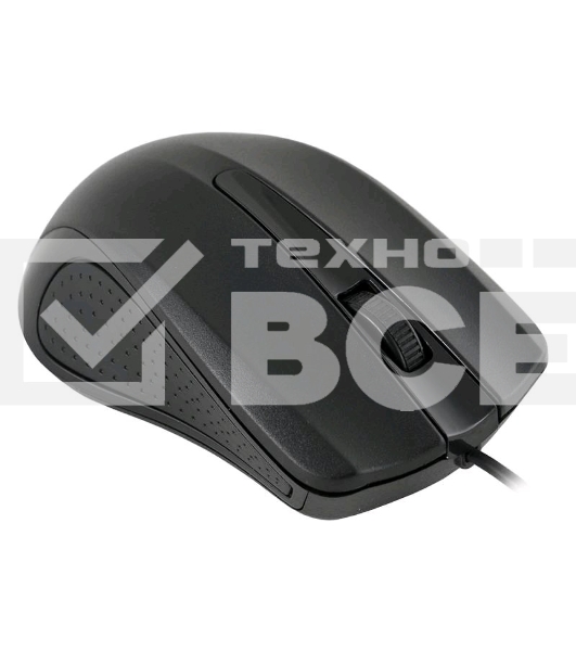 Мышь проводная Oklick 225M черный, 1200 dpi, USB, кнопки - 3