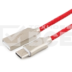 Кабель USB 2.0 Cablexpert CC-P-USBC02R-1.8M, AM/Type-C, серия Platinum, длина 1.8м, красный, блистер, фото4