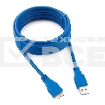 Кабель Gembird PRO CCP-mUSB3-AMBM-10, USB 3.0 кабель для соед. 3м А-microB (9 pin) позол.конт., пакет, фото4