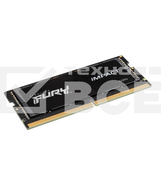 Оперативная память Kingston Fury Impact, DDR5, 8GB (1x8GB), 4800MHz, CL38 SO-DIMM