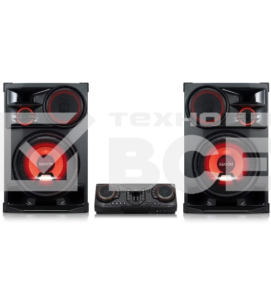 Минисистема LG CL-98+NL-98 X-BOOM 3500Вт/Разноная подсветка/Функция караоке/Вокальные эффекты/Multi Bluetooth/Беспроводное объединение устройств Party Link/состоит из 2 коробок
