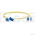 Патч-корд Hyperline волоконно-оптический (шнур) SM 9/125 (OS2), LC/UPC-LC/UPC, duplex, LSZH, 10 м FC-D2-9-LC/UR-LC/UR-H-10M-LSZH-YL (FC-9-LC-LC-UPC-10M), фото 1