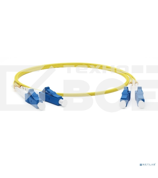 Патч-корд Hyperline волоконно-оптический (шнур) SM 9/125 (OS2), LC/UPC-LC/UPC, duplex, LSZH, 10 м FC-D2-9-LC/UR-LC/UR-H-10M-LSZH-YL (FC-9-LC-LC-UPC-10M)