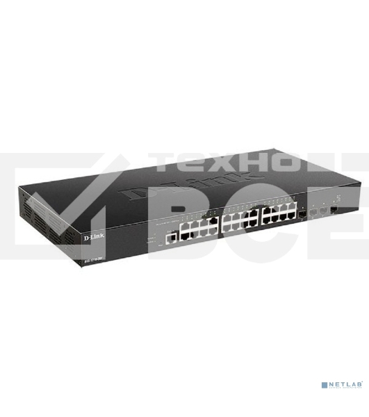Коммутатор D-Link DXS-1210-28T/A1A, L2+ Smart Switch with 24 10Gbase-T ports and 4 25Gbase-X SFP28 ports.32K MAC address, 680Gbps switching capacity, 802.3x Flow Control, 802.3ad Link Aggregation, 4K of 802.