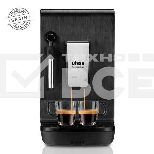 Кофемашина автоматическая Ufesa CMAB200.100 черный, исп. кофе - молотый/зерновой, 1.4 л, 1550 Вт, 20 Бар.