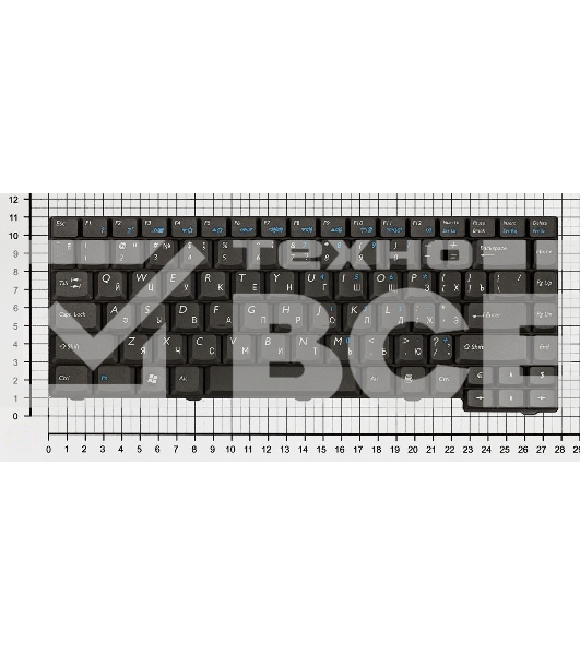 Клавиатура для ноутбука Benq Joybook U121W черная