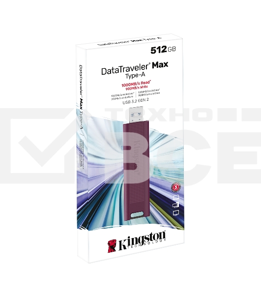 Флеш диск Kingston 512GB DataTraveler Max DTMAXA/512GB