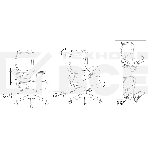 Кресло руководителя Бюрократ Sigma WH 1 серый, сетка/ткань, крестов. пластик, пластик белый, фото24